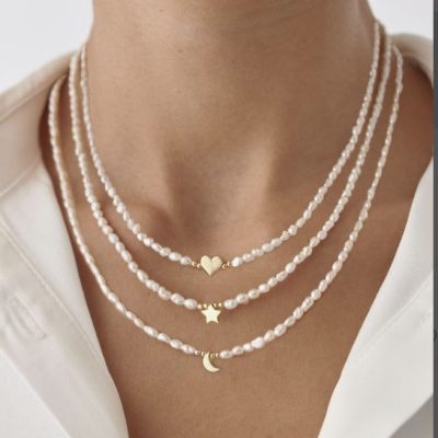 Minimalist gold choker necklace