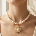 gold pearl necklace