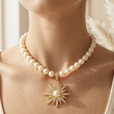 gold pearl necklace